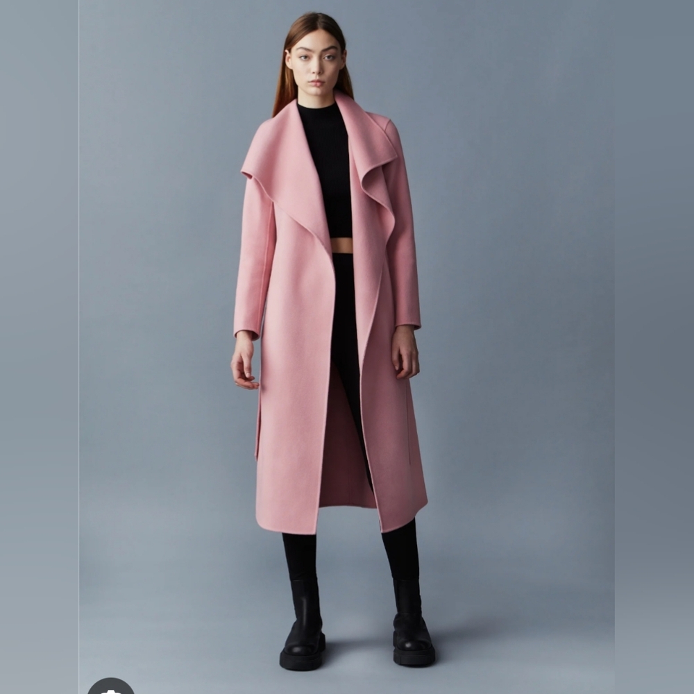 Mackage pink wool coat
